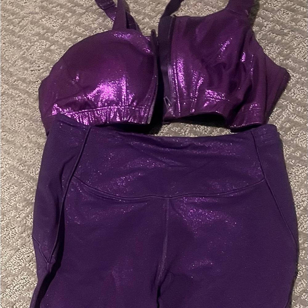 Purple gym set by Victoria Secret